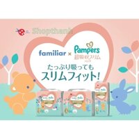 Tã /Bỉm Slim Pampers Hồng dòng siêu thấm hút nội địa Nhật