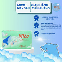 Tã Bỉm Xanh Bệnh Viện MICO bỉm dán size Newborn 60 miếng ( <5kg )  cho sơ sinh và cho bé,nhập khẩu nội địa trung