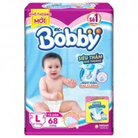 Tả Bobby Siêu thấm size L 68 Miếng