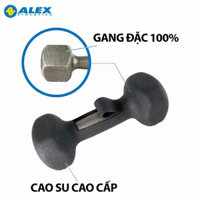 Tạ bọc cao su cao cấp, tạ tay 5kg dùng tập gym, yoga, thể dục, thể thao, giảm cân 6sports Hà Nội