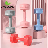 Tạ Cầm Tay Nữ Dumbbells Loại 1.5Kg Tập Gym Yoga Pilates Thể Dục Tại Nhà Nhựa + Xi Măng FITFOUND