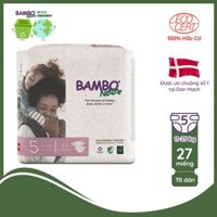 Tã Dán 100% Hữu Cơ Bambo Nature - Nhập Khẩu Đan Mạch - 11-25kg - XL27 - 27 miếng