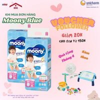Tã Dán Bỉm Moony Blue Newborn 90 - Nhập Khẩu Từ Nhật Bản