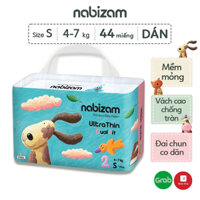 Tã dán bỉm Nabizam untrathin đủ sỉze S44/M40/L36