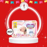Tã Dán Bobby Cho Trẻ Sinh Non Dưới 3kg, Tã Dán 30 Miếng Êm Mềm Dịu Nhẹ Khô Thoáng