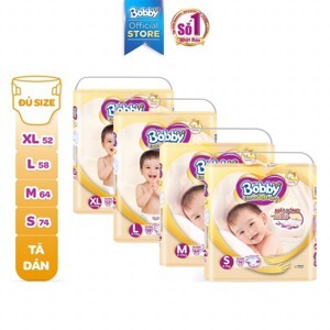 Tã dán Bobby Extra Soft Dry size S - 40 miếng