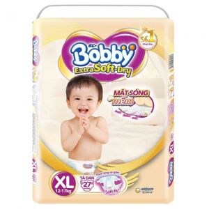Tã dán Bobby Extra Soft Dry size XL - 27 miếng