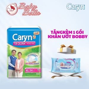 Tã dán Bobby Fresh siêu mỏng size XL 24 miếng (trẻ từ 12 - 17kg)