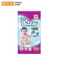 Tã Dán Bobby Fresh Siêu Mỏng Gói Đại XL38 (38 Miếng)