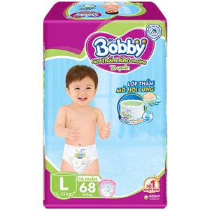Tã dán Bobby Jumbo size L - 68 miếng