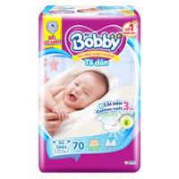 Tã dán Bobby NB 70 dành cho bé dưới 5kg