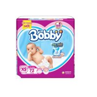 Tã dán Bobby Siêu thấm - khô thoáng XS72