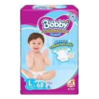 Tã dán Bobby siêu thấm size L 68 miếng (9-13kg)