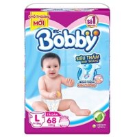 Tã dán Bobby siêu thấm size L68 (9-13kg)