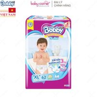 Tã DÁN Bobby Siêu Thấm XL62 - 62 miếng (12-17kg)