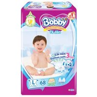 Tã dán Bobby size L 68 miếng (9 - 14 kg)