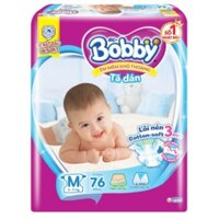 Tã dán Bobby size M 76 miếng (cho bé 6 - 10kg