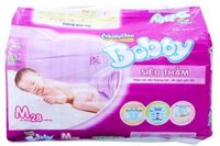 Tã dán Bobby size M cho bé 6 – 10kg (28 miếng)