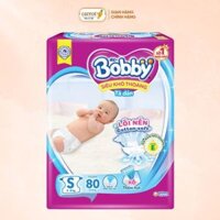 Tã Dán Bobby Size S 80 Miếng (4-8kg)