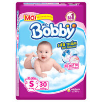 Tã dán Bobby size S30 miếng cho bé 4 – 7kg