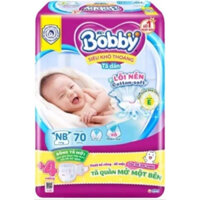 tã dán bobby SƠ SINH NB70+4  mẫu mới