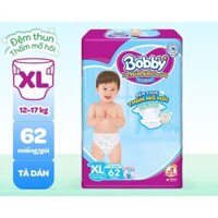 Tã dán bobby Xl 62 miếng