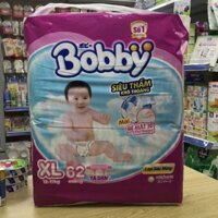 Tã dán Bobby XL62 miếng (Từ 12~17kg)