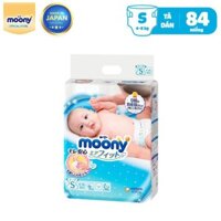 Tã dán cao cấp Moony S84/M64/L54 - Nhập khẩu từ Nhật Bản