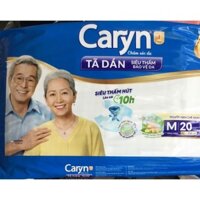 Tã Dán Caryn M20 Miếng Caryn Vòng Hông 61 Đến 106 Cm - Bỉm Dán Người Già Size M20 Siêu Thấm