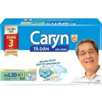 Tã dán Caryn siêu thấm M-L20 + 3 miếng( 68-122 cm)