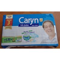 Tã dán Caryn siêu thấm M/L 20 miếng tặng 3 miếng