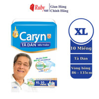 Tã Dán Caryn Siêu Thấm size XL (hông 86 -135 cm) - 10 miếng Dành Cho Người Hạn Chế Khả Năng Đi Lại