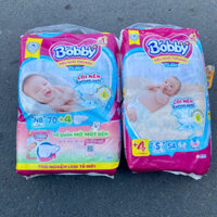 Tã dán cho bé sơ sinh Bobby XS70/S54 mới- Lõi nén cotton-soft 3mm