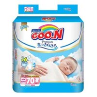 Tã Dán Cho Trẻ Sơ Sinh, Premium Tape Diapers, New Born - 5kg, 70 Miếng - GOO.N