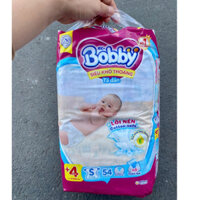 Tã dán dành cho bé sơ sinh Bobby S54 mới- Lõi nén cotton-soft 3mm