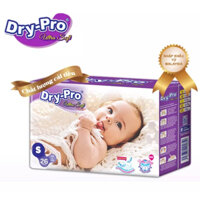 Tã dán Dry-Pro siêu mềm nhập khẩu Malaysia size S (3kg - 7kg) - Gói 26 miếng
