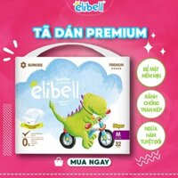 Tã dán Elibell Premium nội địa Nga mềm mỏng, siêu thấm hút size Newborn24 cho bé (từ 2-5kg)