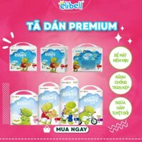 Tã dán Elibell Premium nội địa Nga mềm mỏng, siêu thấm hút size Newborn24/S76/M64/L54/XL44 (2-17kg).
