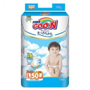 Tã dán Goon Premium Size L 50 miếng (cho bé 9-14kg)
