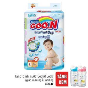 Tã dán Goo.n Slim L56 miếng (cho bé 9 - 14kg)