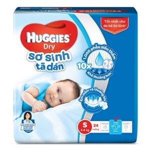 Tã dán Huggies size S24 miếng (trẻ từ 0 - 7kg)