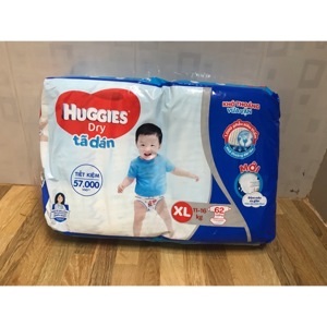 Tã dán Huggies size XL 62 miếng (trẻ từ 11 - 16kg)