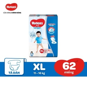 Tã dán Huggies size XL 62 miếng (trẻ từ 11 - 16kg)