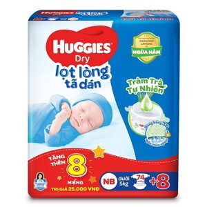 Tã dán Huggies size M74 miếng (trẻ từ 5 - 10kg)