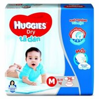 Tã dán Huggies Dry M76/ L68/ XL62/XXL56