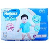 Tã dán Huggies Dry size XL 62 miếng (bé 11-16kg)