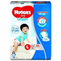 tã  dán huggies L68