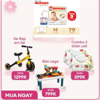 Tã dán Huggies M76 cho bé từ 6-10kg với hai vùng thấm giảm kích ứng da