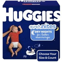 Tã dán Huggies Overnites ban đêm cho bé nhập Mỹ size S40/L29