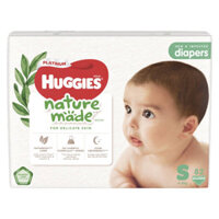 Tã dán Huggies Platinum Nature Made size S 82 miếng (4-8kg)